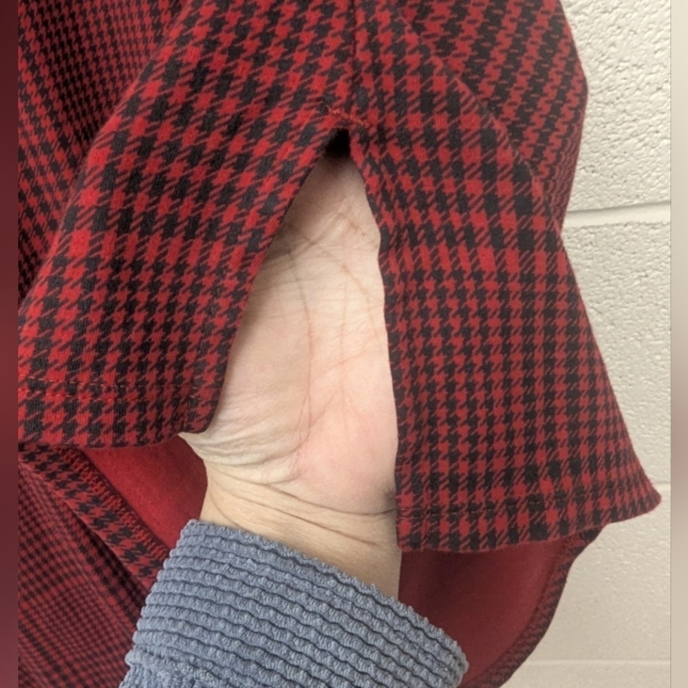 J. Jill size XL black and red plaid tunic - Picture 7 of 11